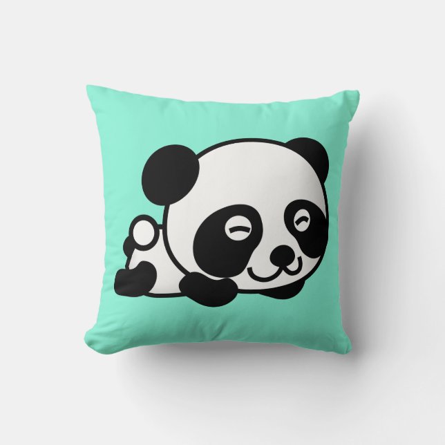 Named Panda Cushion Kudde (Framsida)