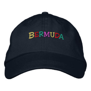 Namedrop Nation_Bermuda med flera färgader Broderad Keps