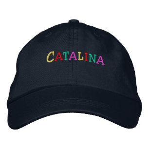 Namedrop Nation_Catalina med flera färgader Broderad Keps