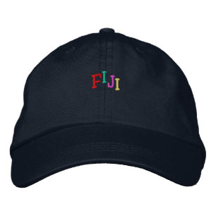 Namedrop Nation_Fiji multi-färgad Broderad Keps