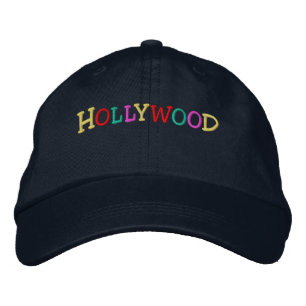 Namedrop Nation_Hollywood med flera färgader Broderad Keps