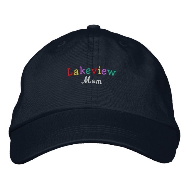 Namedrop Nation_Lakeview Mamma med flera färgader Broderad Keps (Framsida)