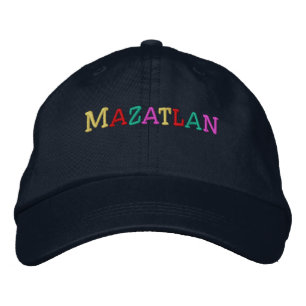 Namedrop Nation_Mazatlan med flera färgader Broderad Keps