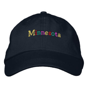 Namedrop Nation_Minnesota med flera färgader Broderad Keps