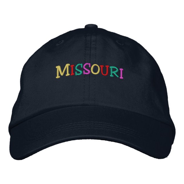 Namedrop Nation_Missouri multifärgad Broderad Keps (Framsida)