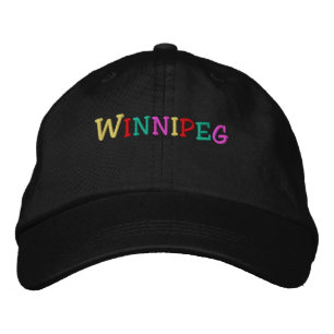 Namedrop Nation_Winnipeg-multifärgad Broderad Keps
