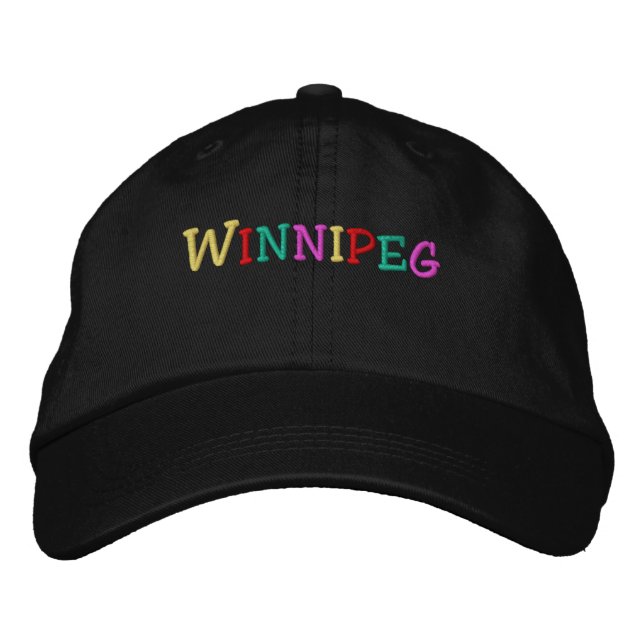 Namedrop Nation_Winnipeg-multifärgad Broderad Keps (Framsida)