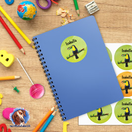 Namensetiketten - Tucan Aquarell | wasserfest  Klistermärke