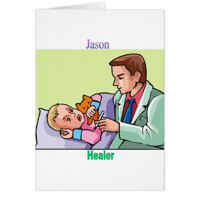 Names&Meanings - Jason Hälsningskort (Framsidan)