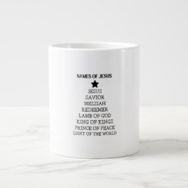 Names Of Jesus Christmas Mug Jumbo Mugg