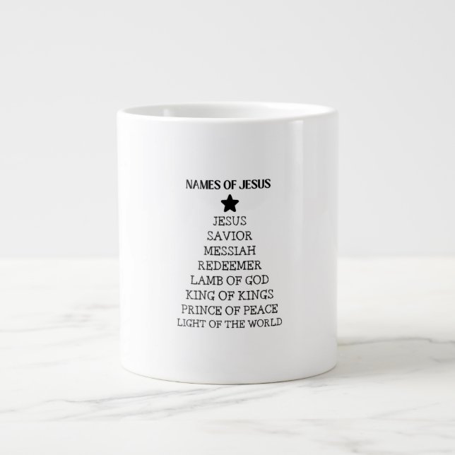Names Of Jesus Christmas Mug Jumbo Mugg (Framsidan)