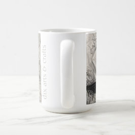 namesake magnolia, blommor, tyg, bomull och hand kaffemugg