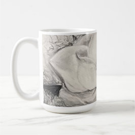 namesake magnolia, blommor, tyg, bomull och hand kaffemugg