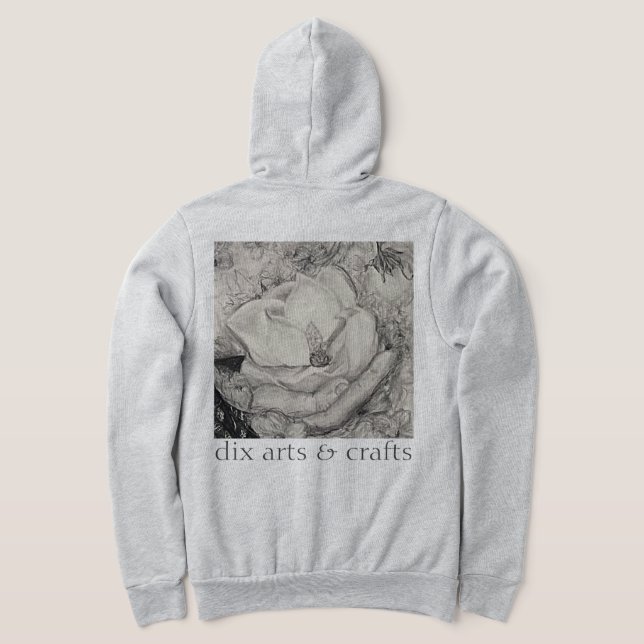 namesake magnolia, blommor, tyg, bomull och hand t shirt (Laydown Baksida)