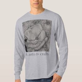 namesake magnolia, blommor, tyg, bomull och hand t shirt