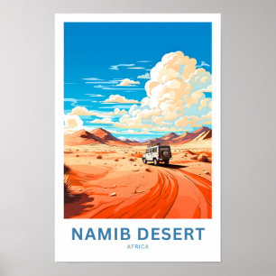 Namib Desert Afrika Travel Poster