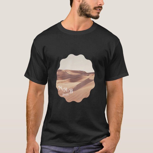 Namib Desert Retro Stil Quiet Ställe T Shirt (Framsida)