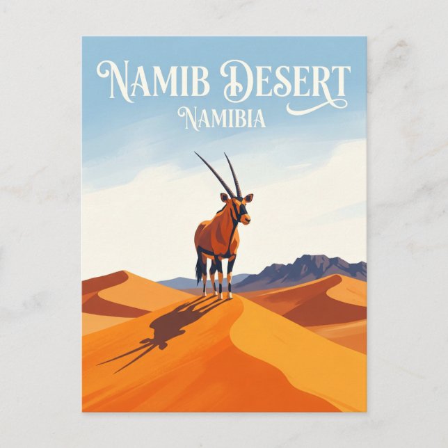 Namib-Naukluft nationalpark Namibia Vykort (Framsida)