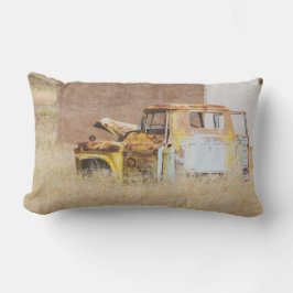 Namibia Afrika Abandoned Car Wreck liggande Lumbarkudde