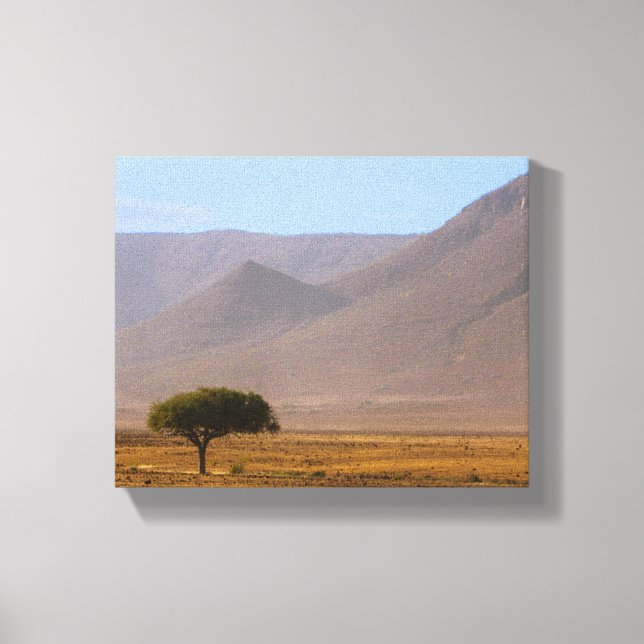 Namibia Afrika Desert Scenery liggande natur Canvastryck (Framsida)