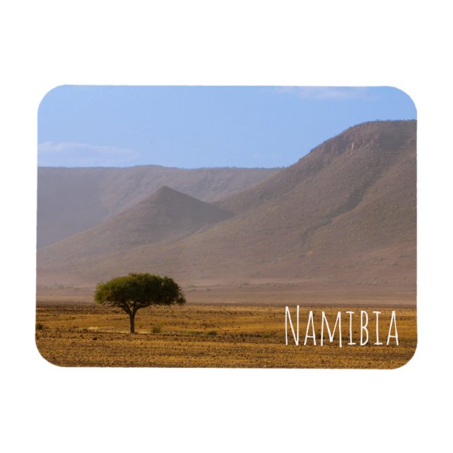 Namibia Afrika Desert Scenery liggande natur Magnet (Horisontell)