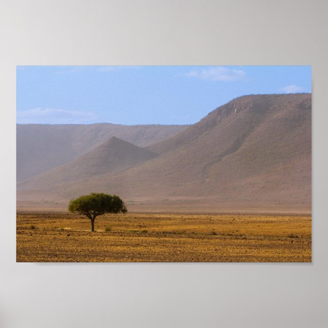 Namibia Afrika Desert Scenery liggande natur Poster (Framsidan)