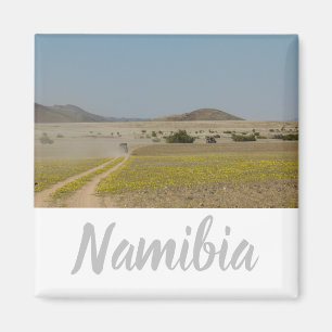 Namibia Afrika Landscape Namibian Desert Road 4x4 Magnet