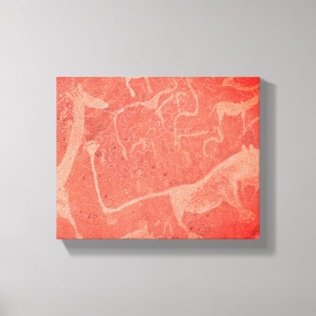 Namibia Afrika Sten Art Painting Canvastryck (Framsida)