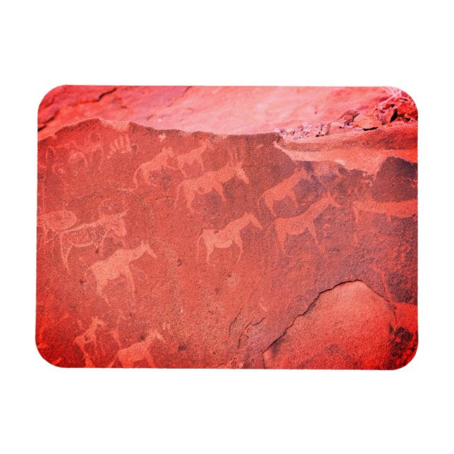 Namibia Afrika Sten Art Painting Magnet (Horisontell)