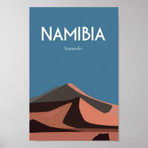 Namibia afrika Travel Poster vintage
