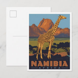 Namibia Afrika Vintage Resor Vykort