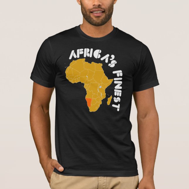 Namibia afrikakartadesign t-shirt (Framsida)