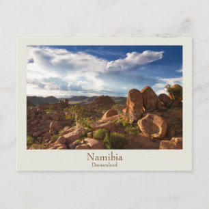 Namibia - Damaraland-vykort med text Vykort