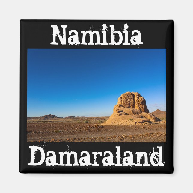 Namibia Desert Mars Damaraland liggande natur Magnet (Framsidan)