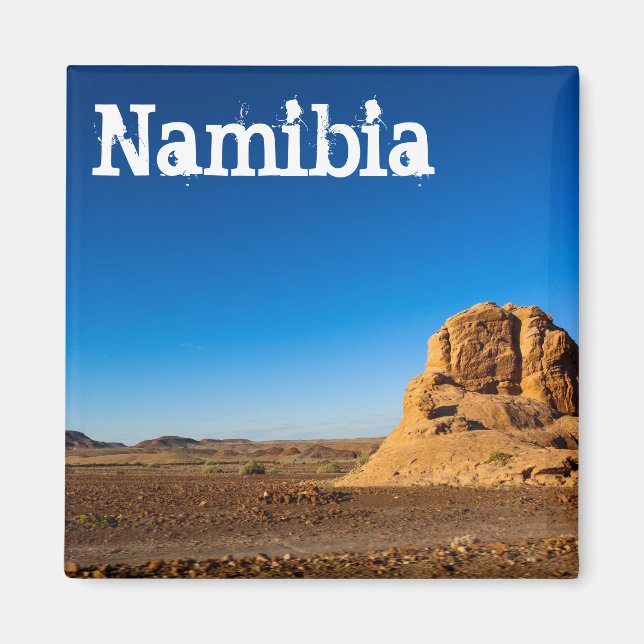 Namibia Desert Mars Damaraland liggande natur Magnet (Framsidan)