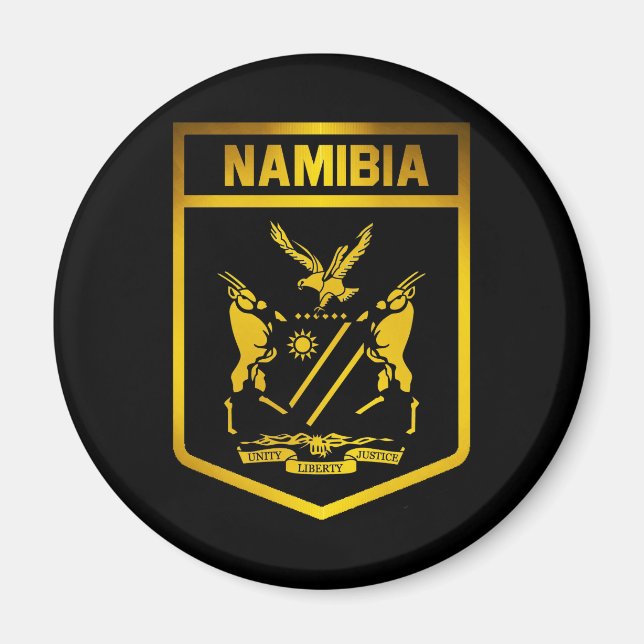 Namibia Emblem Magnet (Framsidan)