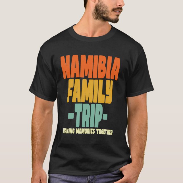 Namibia Family Resa Vacation Namibia T Shirt (Framsida)