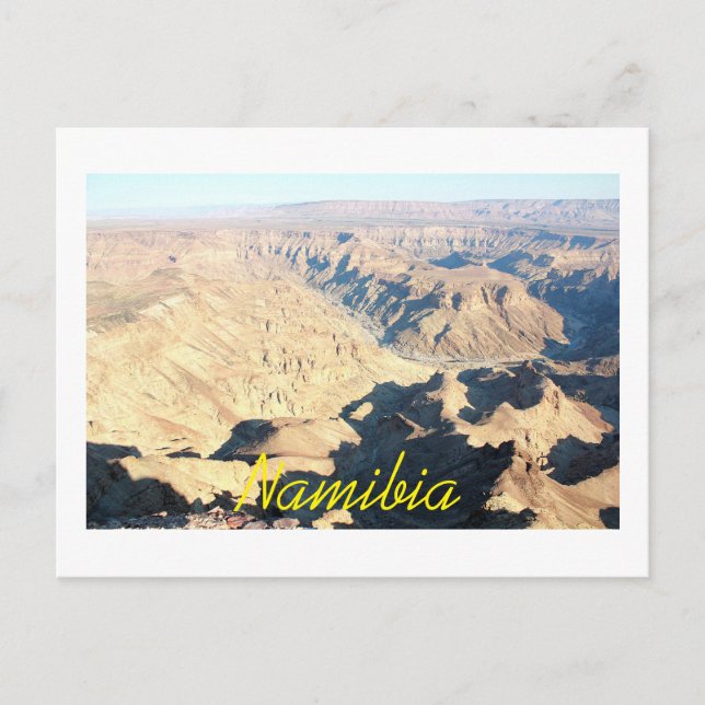 Namibia Fish River Canyon Landskapsnatur Vykort (Framsida)