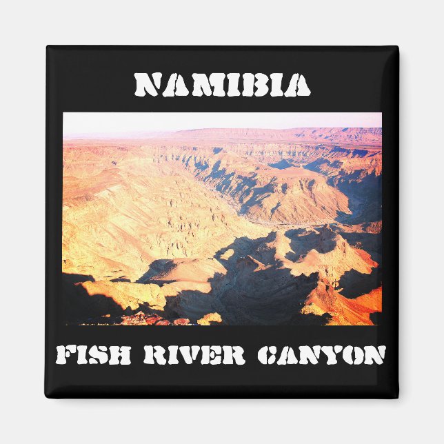 Namibia Fish River Canyon liggande natur Magnet (Framsidan)