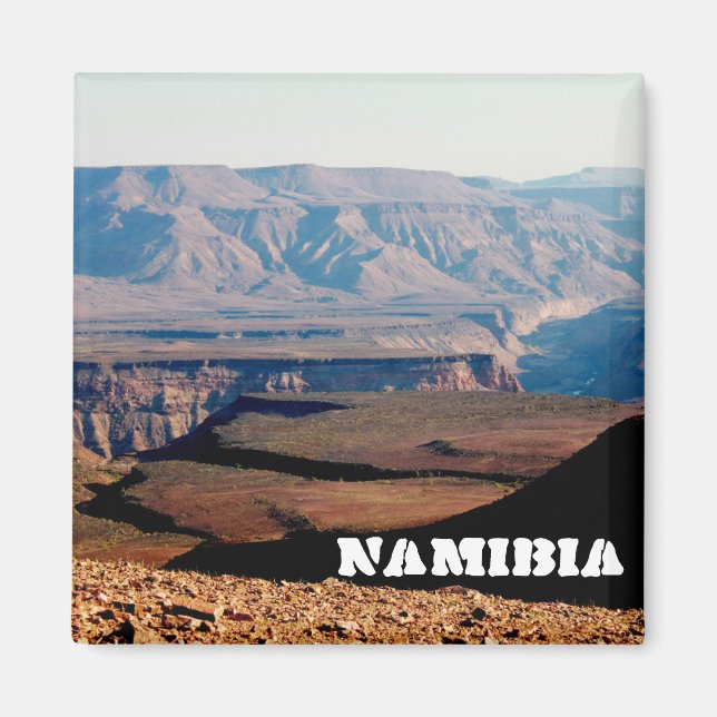 Namibia Fish River Canyon liggande natur Magnet (Framsidan)