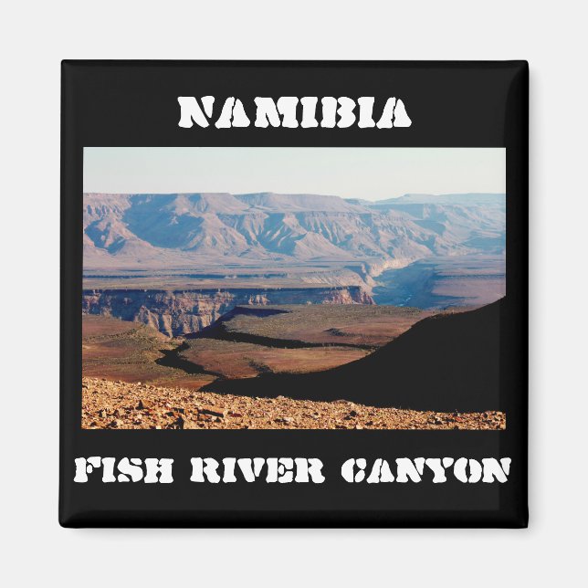 Namibia Fish River Canyon liggande natur Magnet (Framsidan)