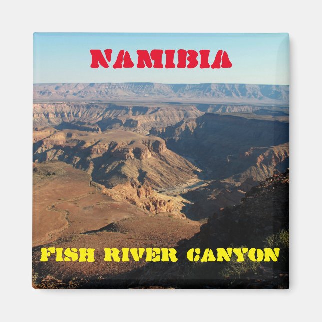 Namibia Fish River Canyon liggande natur Magnet (Framsidan)