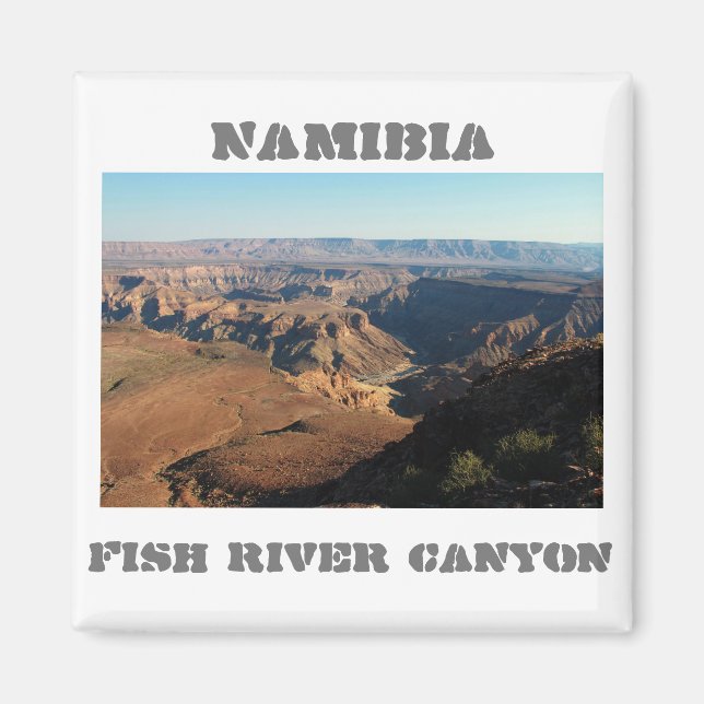 Namibia Fish River Canyon liggande natur Magnet (Framsidan)