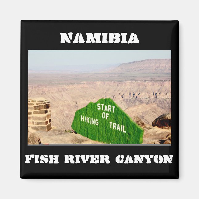 Namibia Fish River Canyon liggande natur Magnet (Framsidan)