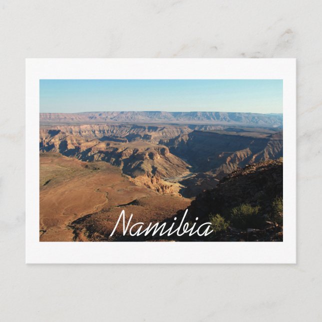 Namibia Fish River Canyon liggande natur Vykort (Framsida)