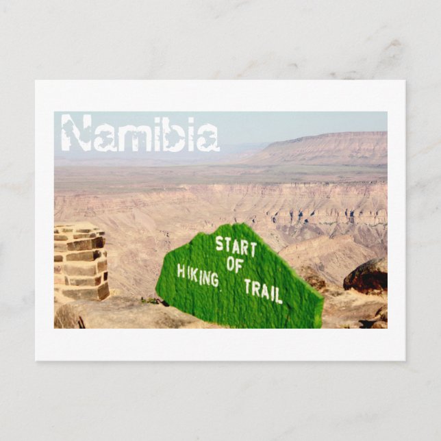 Namibia Fish River Canyon liggande natur Vykort (Framsida)