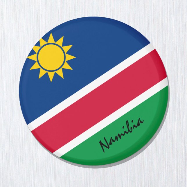 Namibia flagga & African - trip/sportfantasts Magnet (Skapare uppladdad)