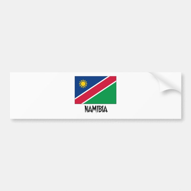 Namibia flagga bildekal (Framsidan)