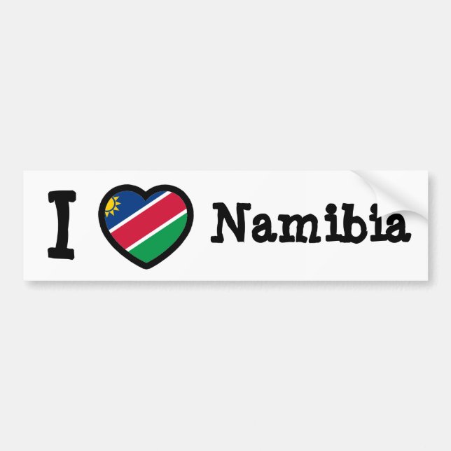 Namibia Flagga Bildekal (Framsidan)