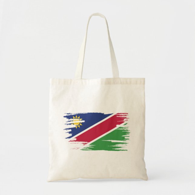Namibia Flagga Brush Art Tygkasse (Framsidan)